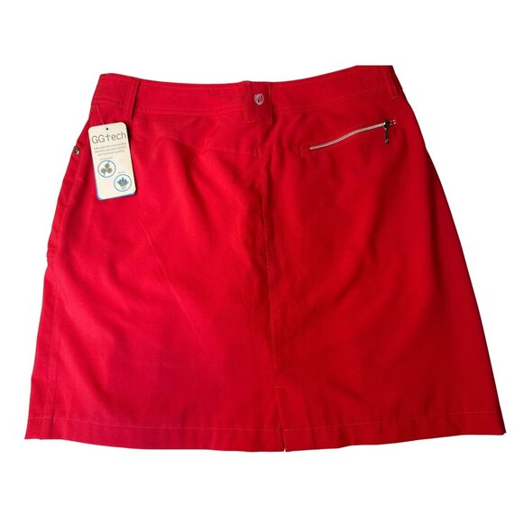 NWT GGBlue Luxe Sport Red Skort With Pockets & Pleats Women’s Size 10 - Picture 6 of 8